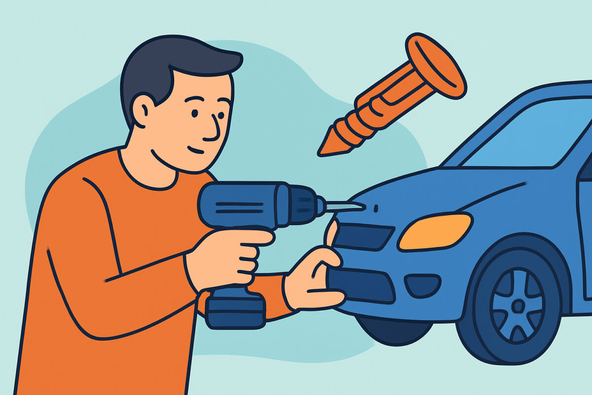 Autoilijan kiinnikkeet – itsekierteittävät ja muoviset